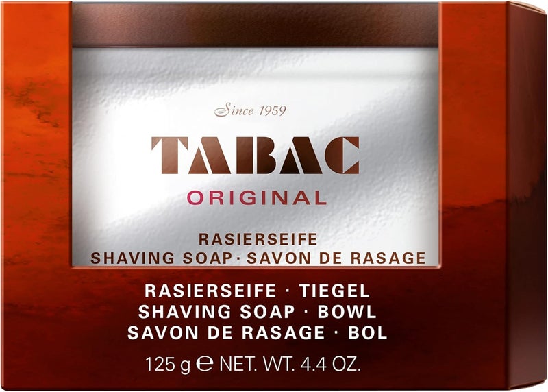 Tabac Original Shaving Soap Bowl 125g - Classic Men's Grooming Essential - Image 1
